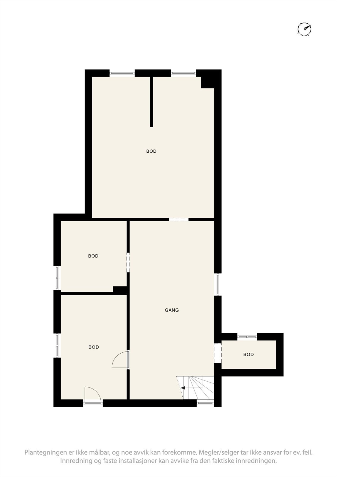 Plantegning av kjeller. Galleribilde