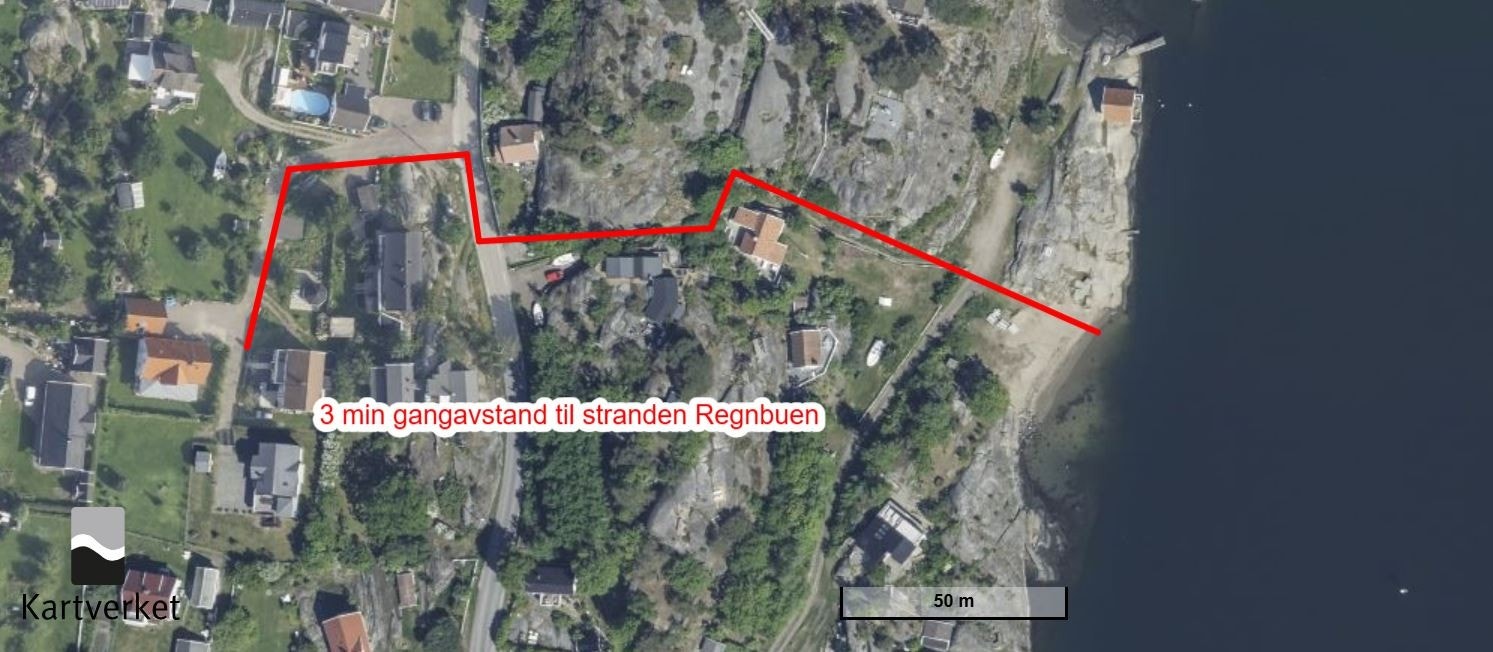 Regnbuen ligger bare en tre minutters spasertur unna Galleribilde