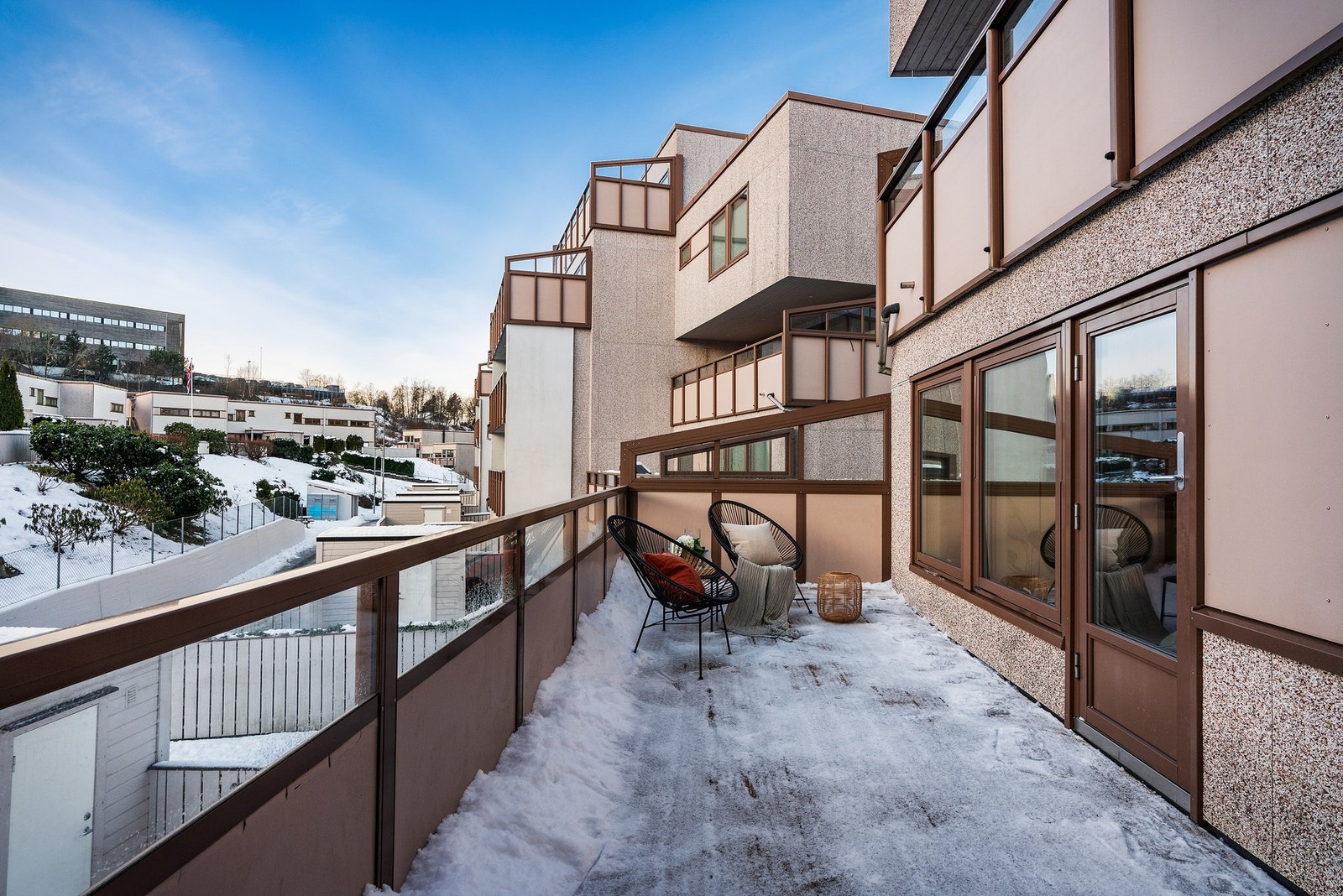 Her kan du innrede med sittegruppe, grill og ønsket beplanting. Galleribilde