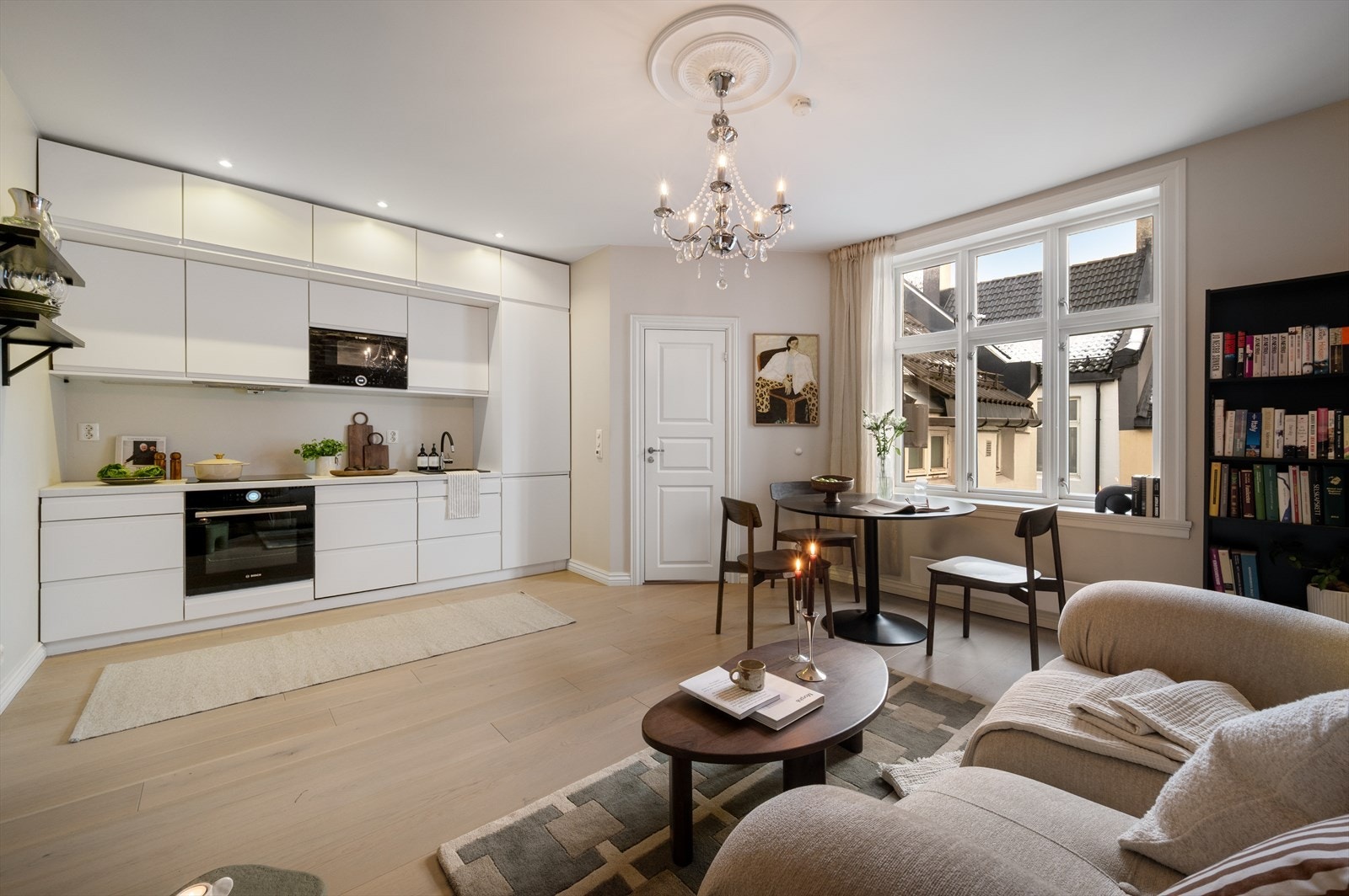 Nydelig bygårdsleilighet som ble pusset opp i 2020. Galleribilde