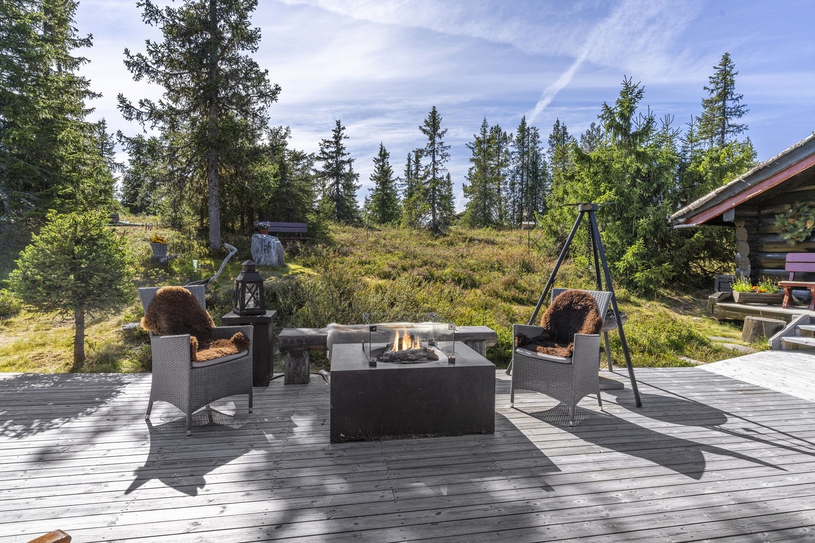 Hyggelig bålplass. Galleribilde