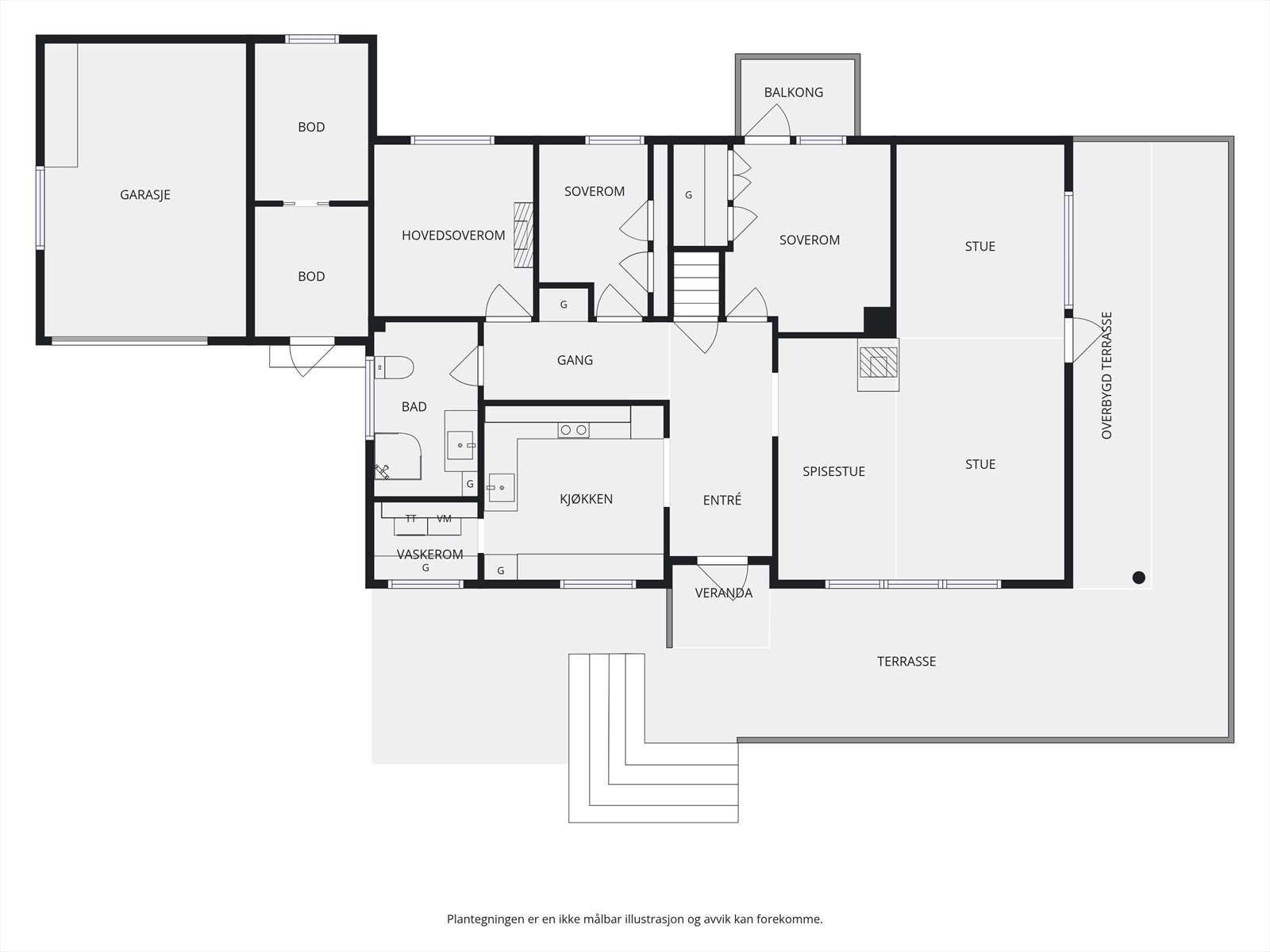 Plantegning 1. etasje. Galleribilde