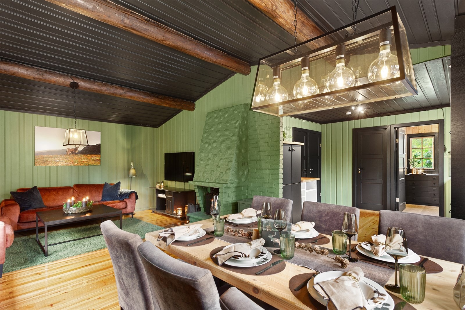 Hytta er pusset opp overflater innvendig mellom 2022-2025. Galleribilde