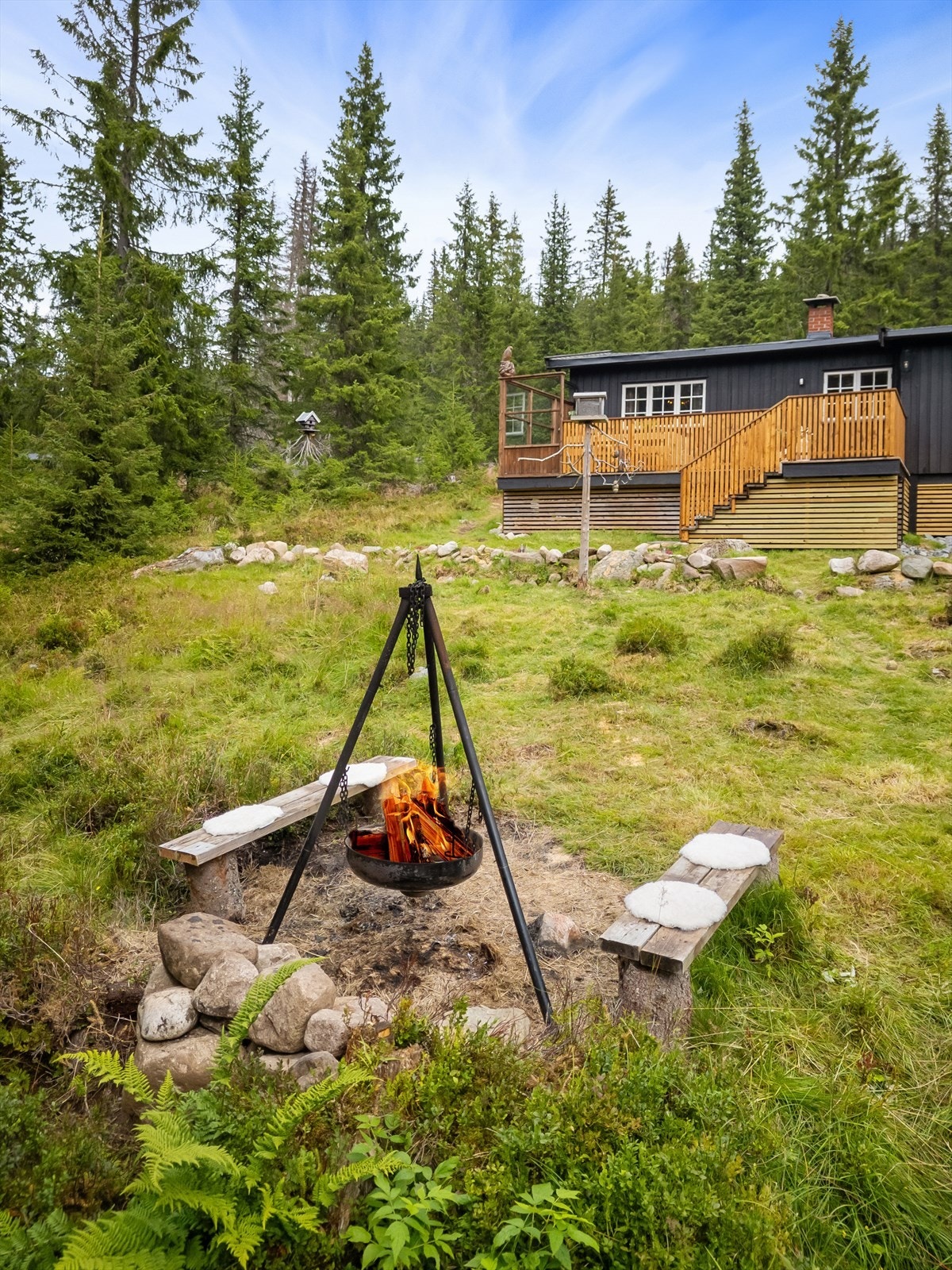 Hyggelig bålplass. Galleribilde