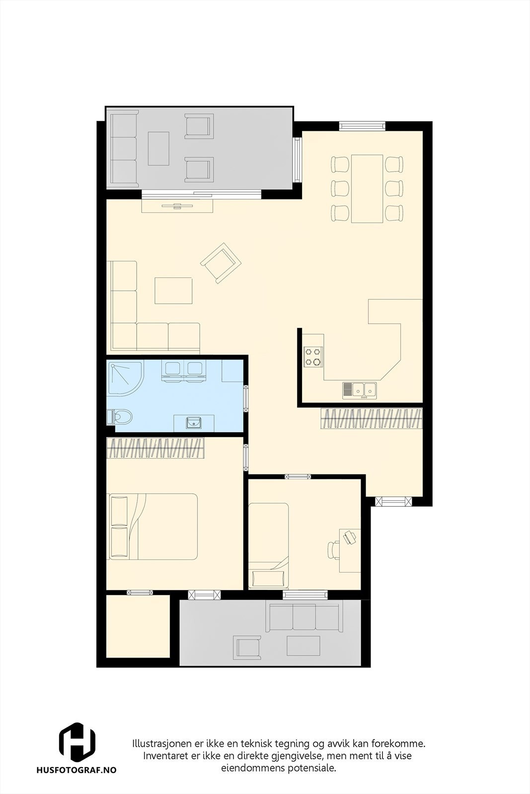 Plantegning 2. etasje. Galleribilde