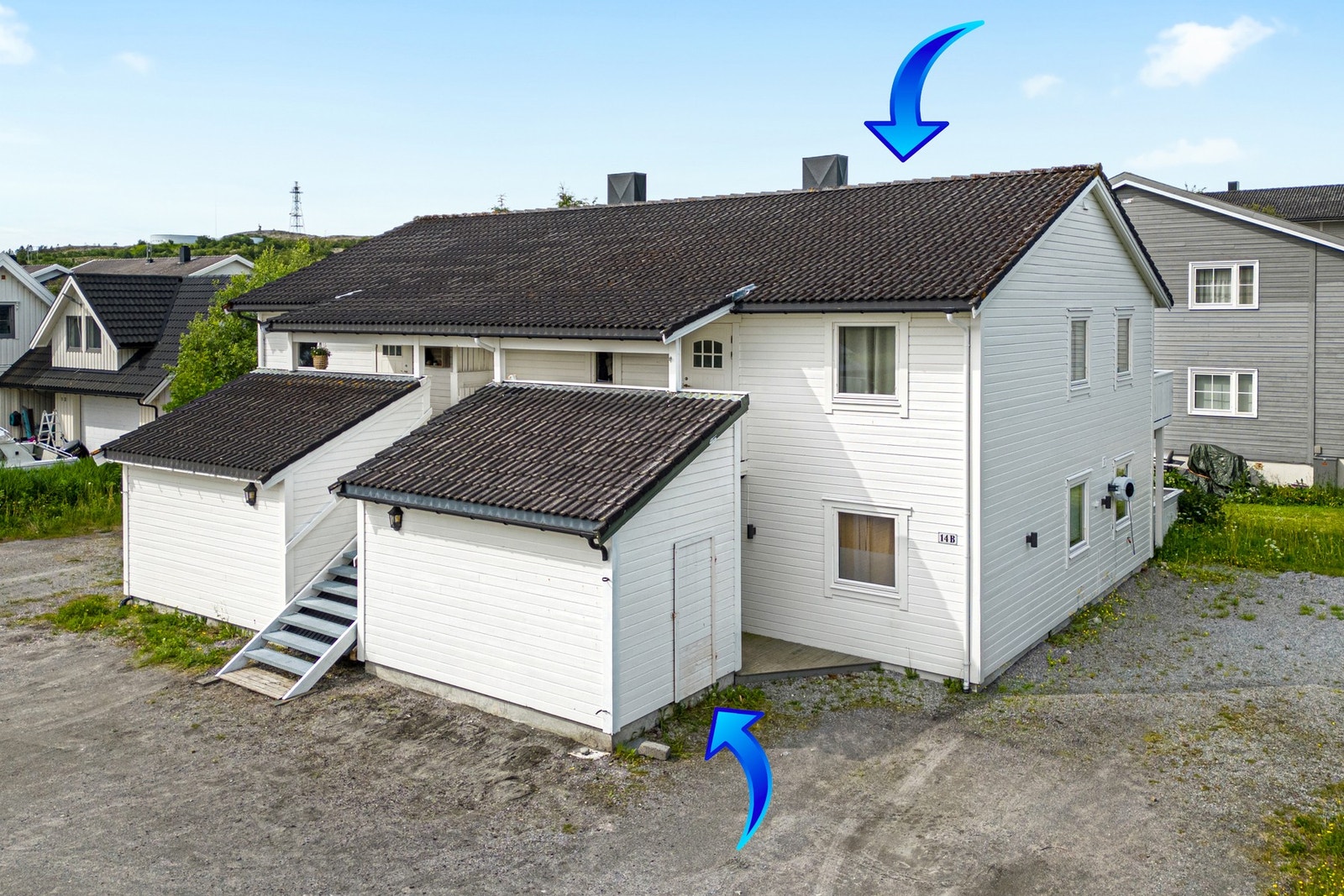 Boligen disponerer sportsbod på bakkeplan. Galleribilde