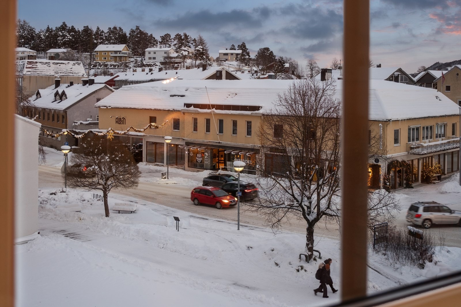 Sett fra kjøkkenvinduet mot Kongens gate. Galleribilde