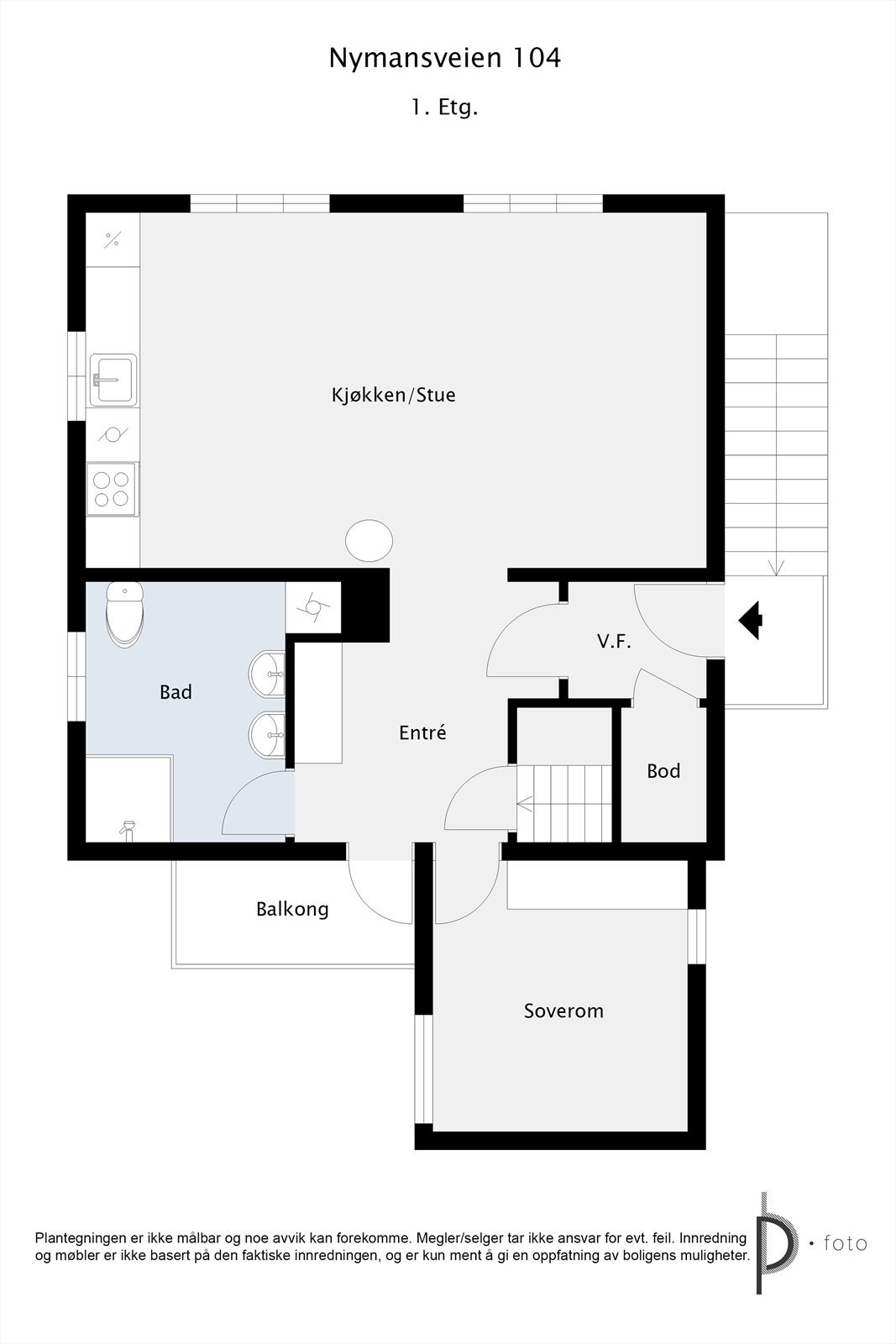 Plan 1. etasje Galleribilde