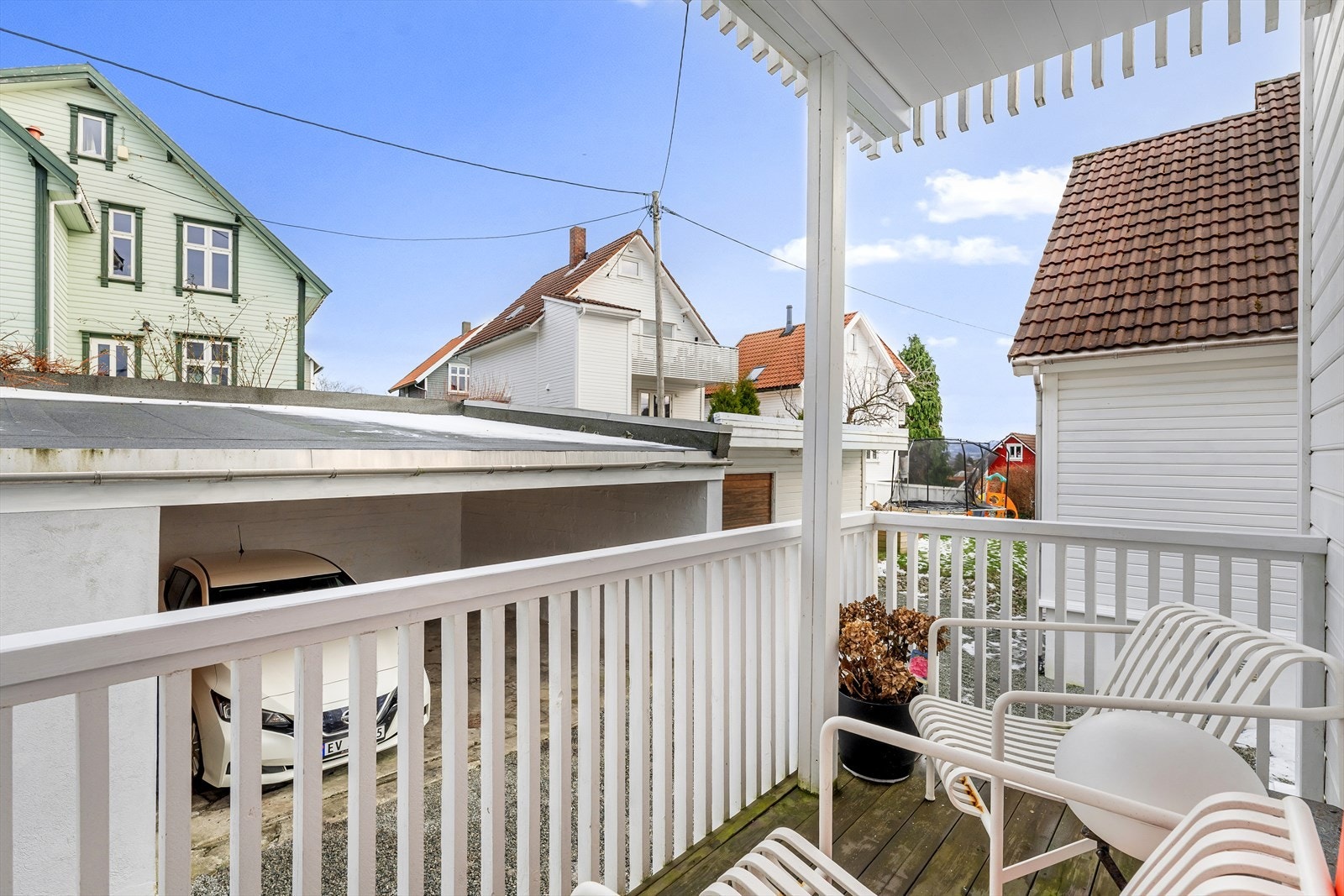 Sjarmerende balkong, perfekt for morgenkaffen Galleribilde