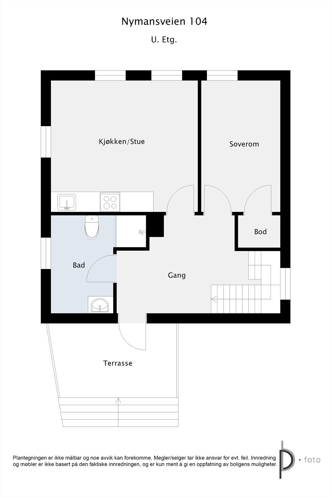 Plan underetasje Galleribilde