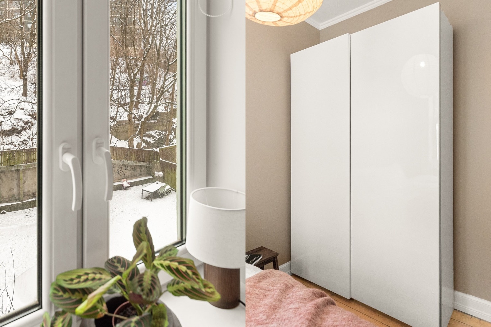 Gode oppebevaringsmuligheter i medfølgende skap. Galleribilde