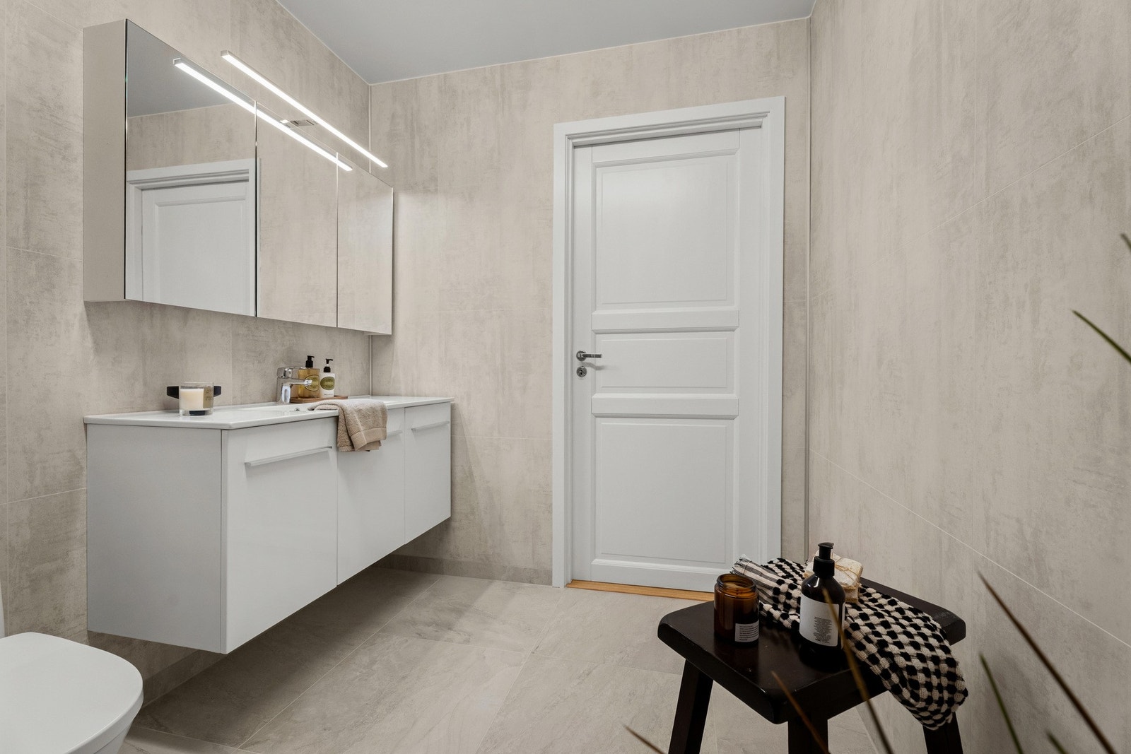 Her er det elektrisk gulvvarme. Galleribilde