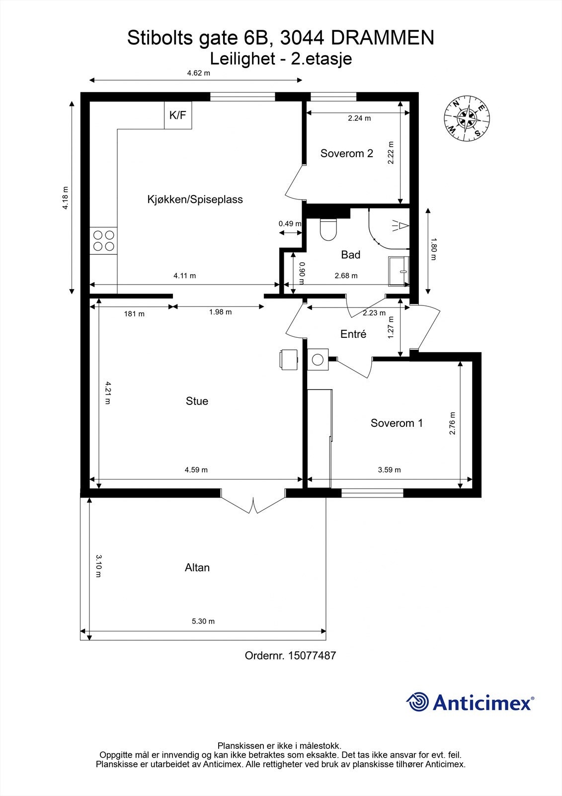 Plantegning - 2. etasje Galleribilde