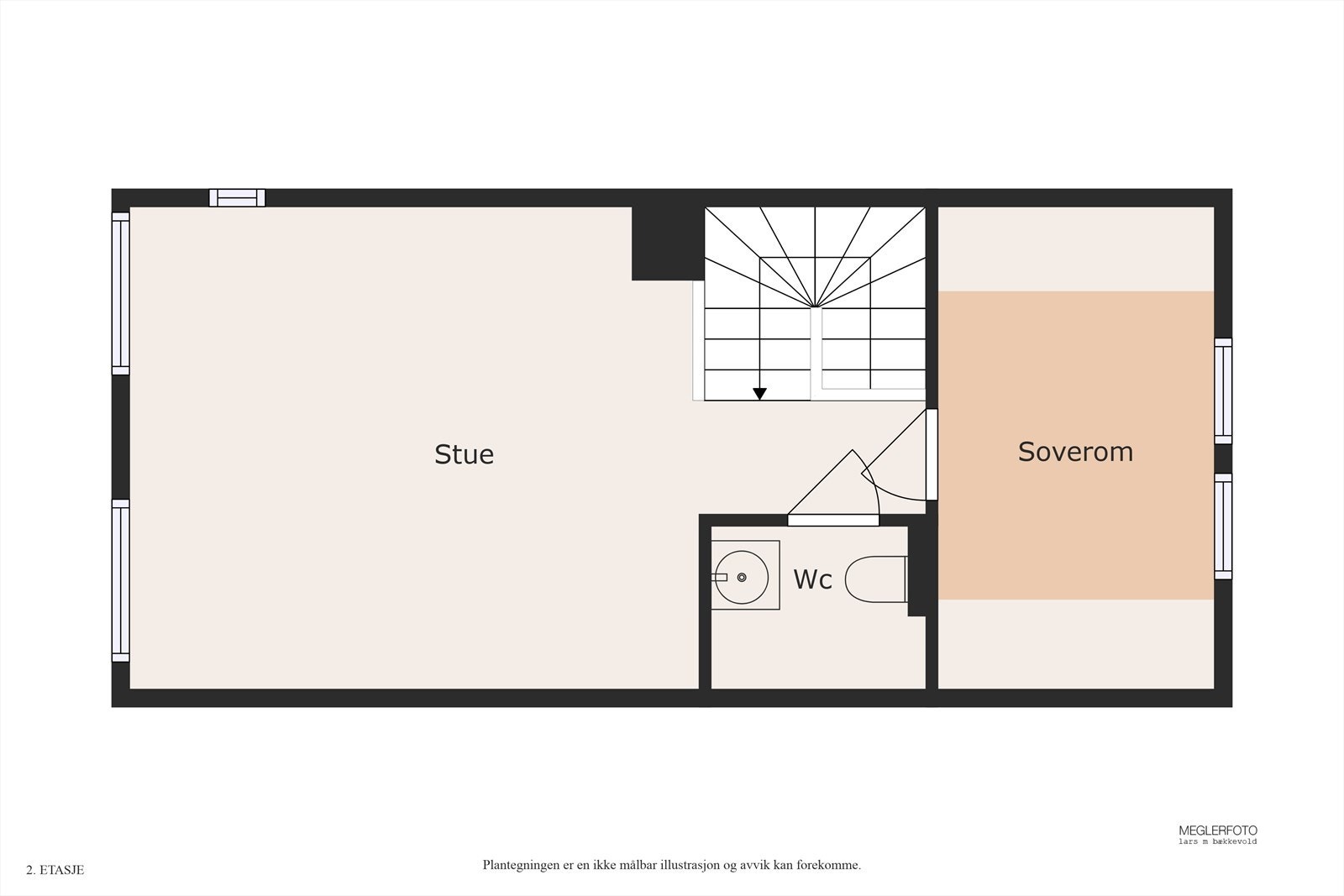 Planskisse loftetasje. Galleribilde