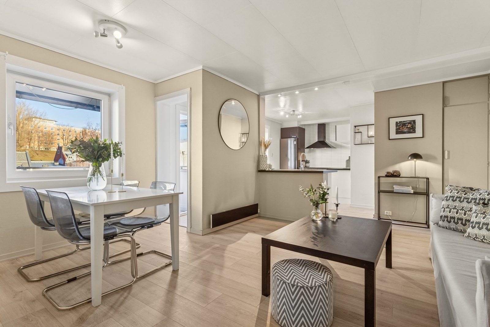 Her på toppen bor du skjermet og tilbaketrukket. Beliggenheten sørger også for mindre støy fra nærliggende gater. Galleribilde