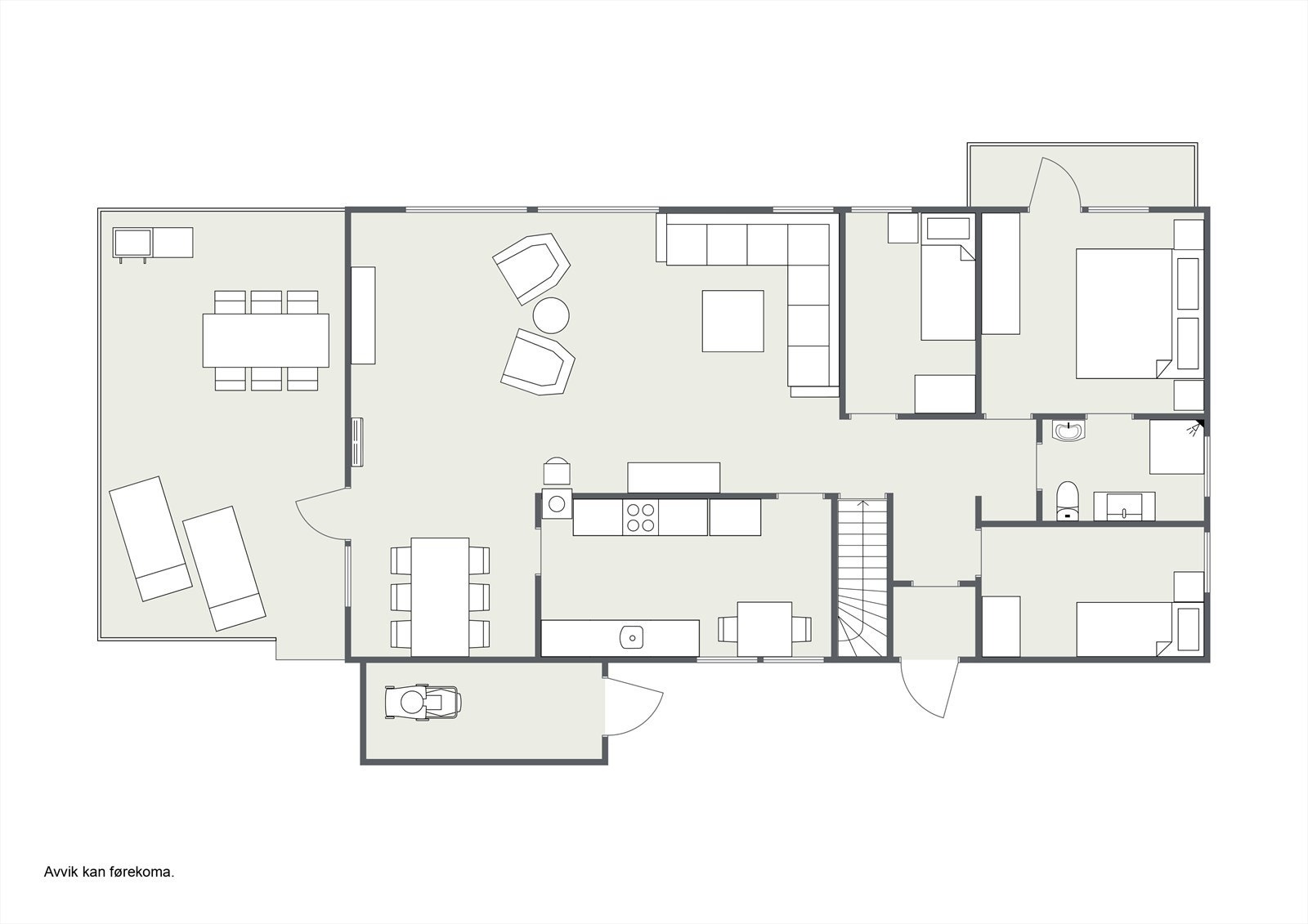 Planteikning 2D 1.etg. Galleribilde