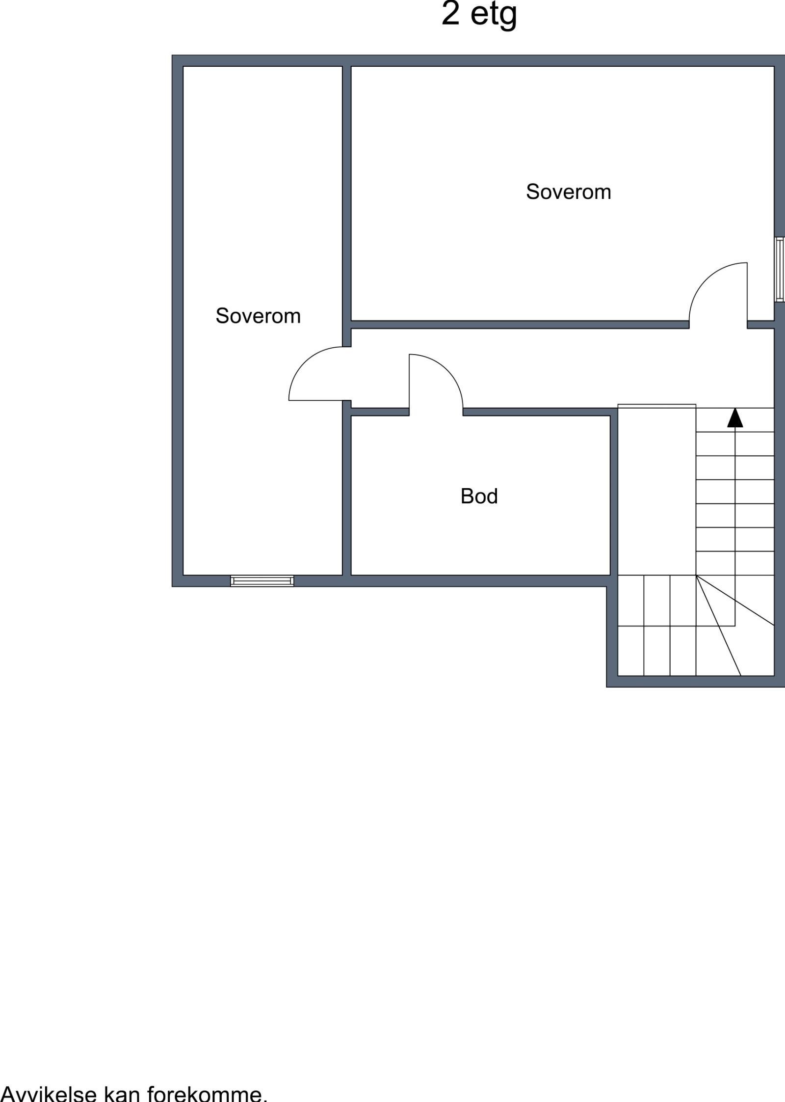 2D-plan 2 etasje Galleribilde