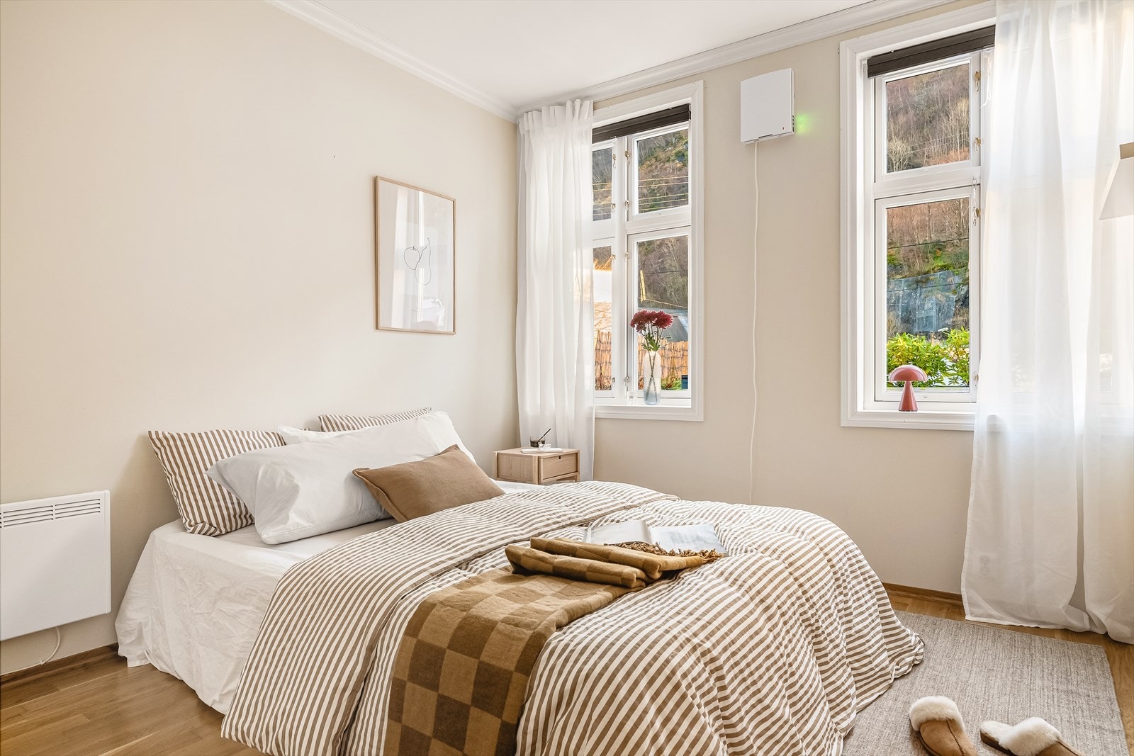 Soverommet måler 11 kvadratmeter. Galleribilde