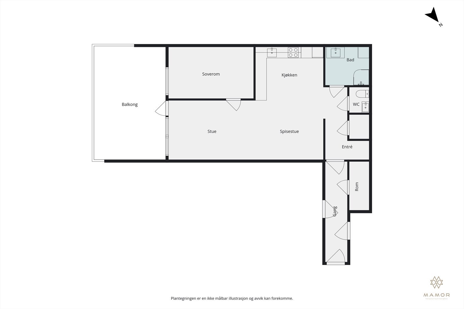 Plantegning Galleribilde