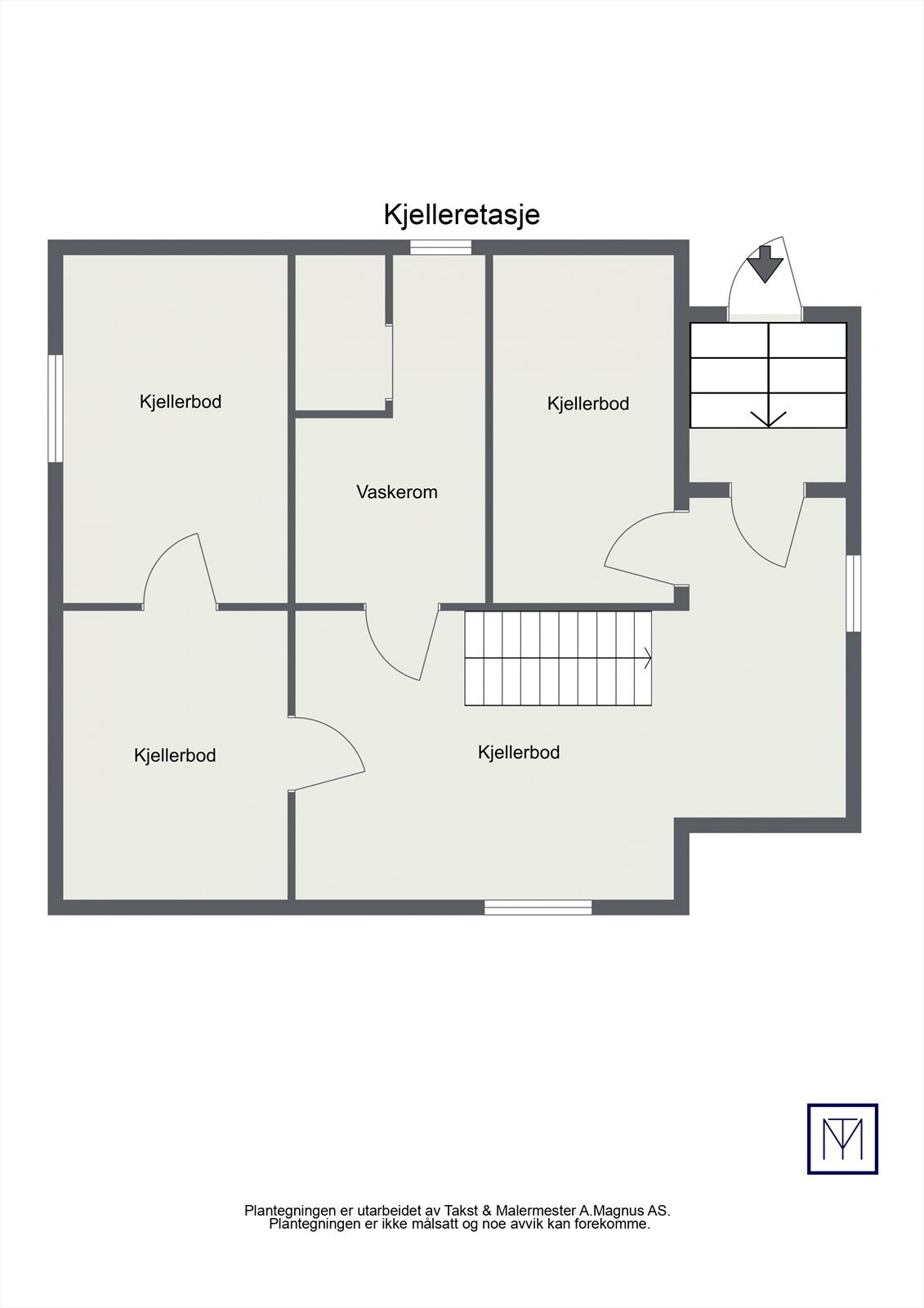 Plantegning Kjelleretasje Galleribilde