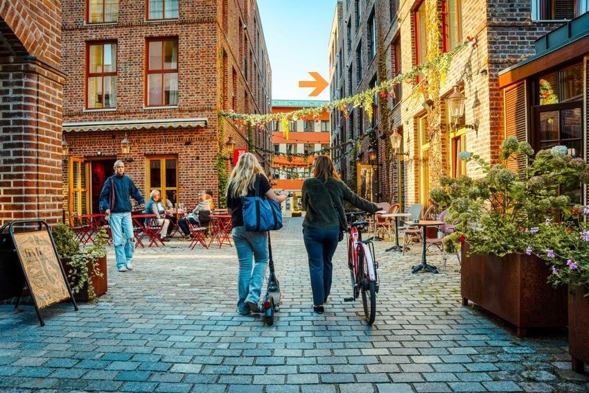 Her har du tilgang til hele 5 store, felles takterrasser. Galleribilde