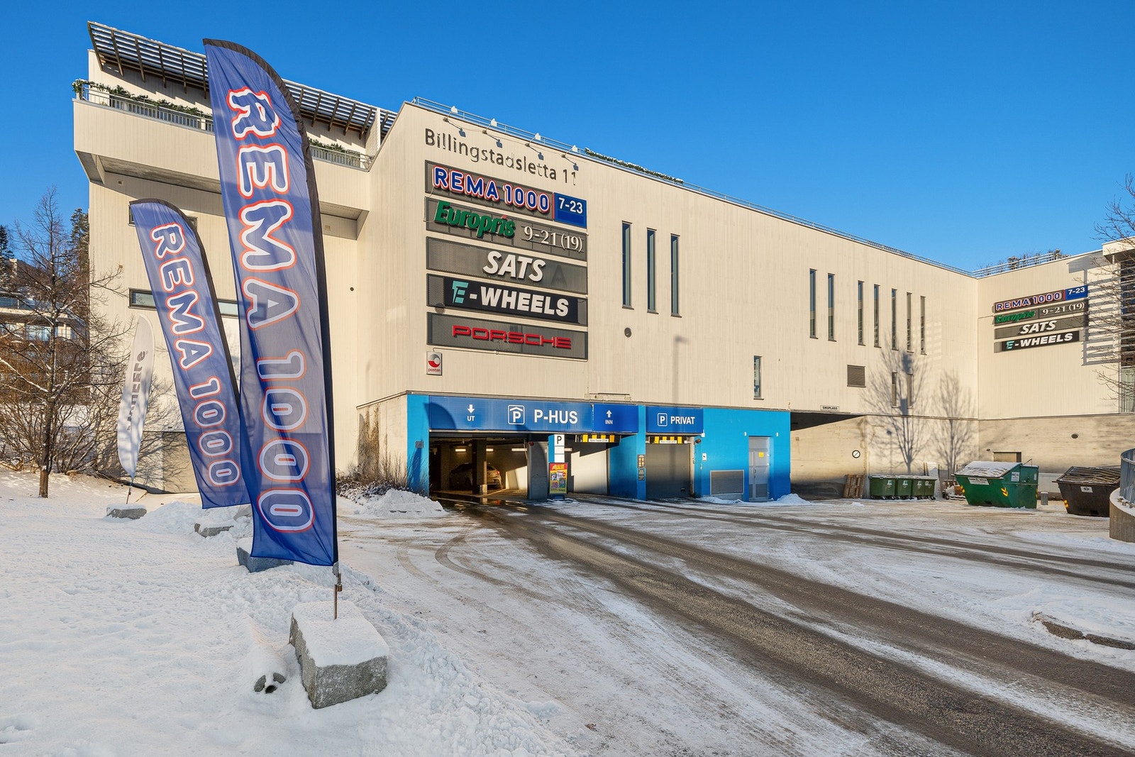 Umiddelbar nærhet til bla. Rema 1000 og Sats Galleribilde