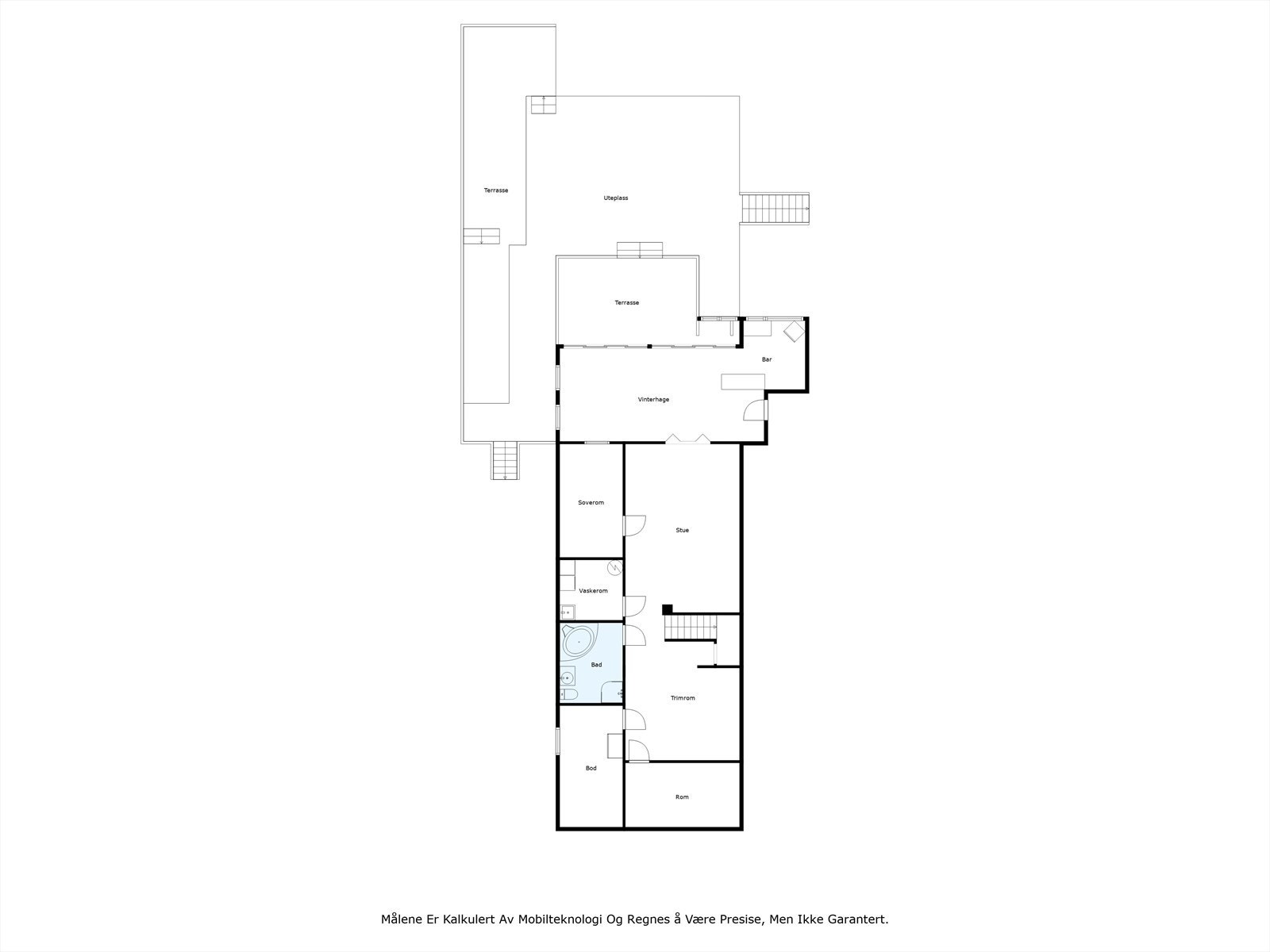 Plantegning - Underetasje Galleribilde