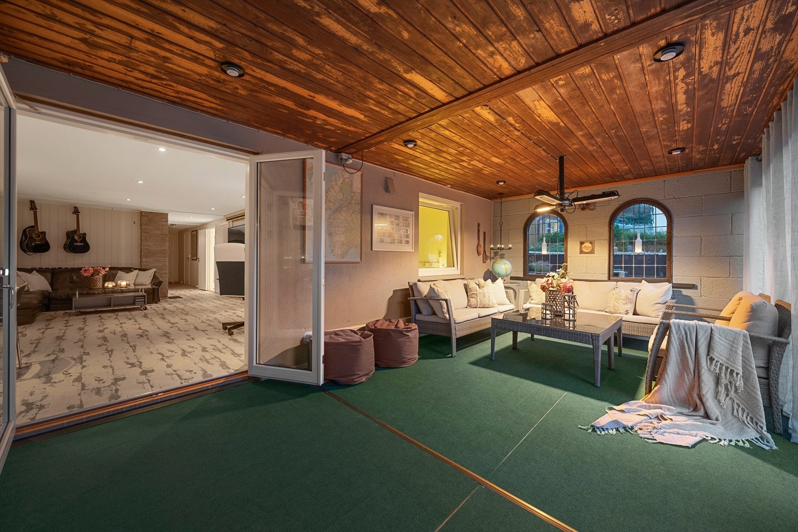 Vinterhage/innglasset terrasse Galleribilde