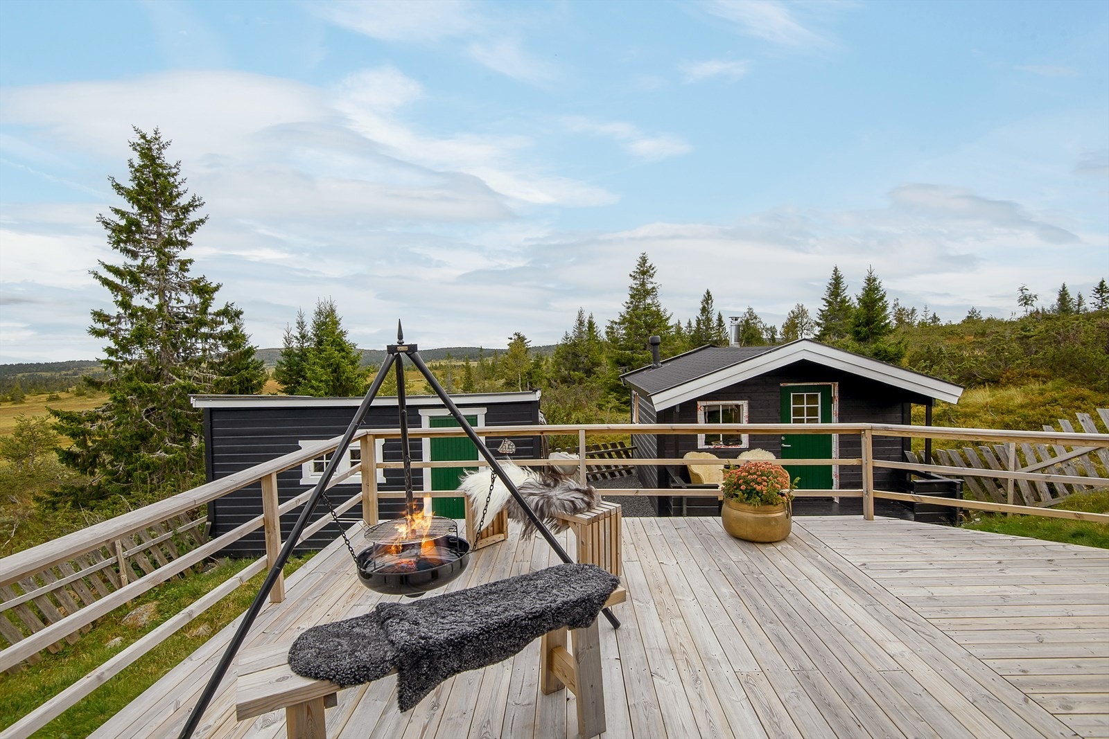 Terrassens utforming gir mulighet til å utnytte en lang solgang. Galleribilde