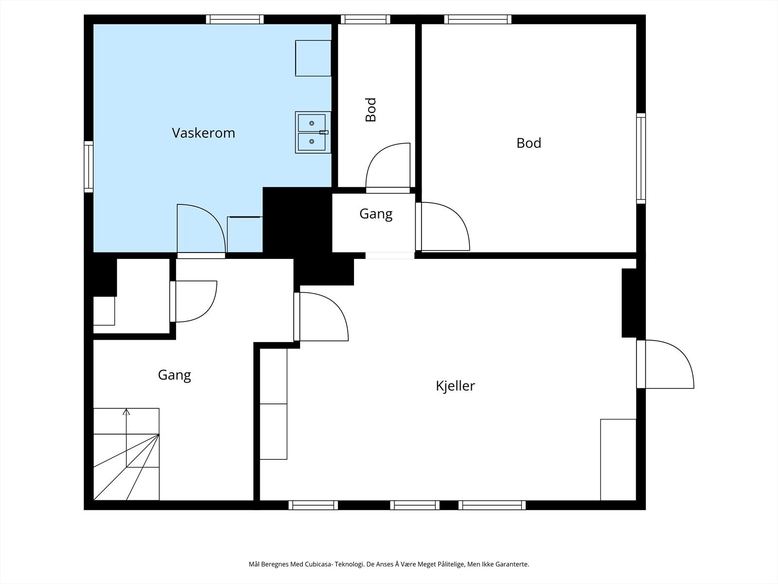 Underetasje/kjeller. Galleribilde
