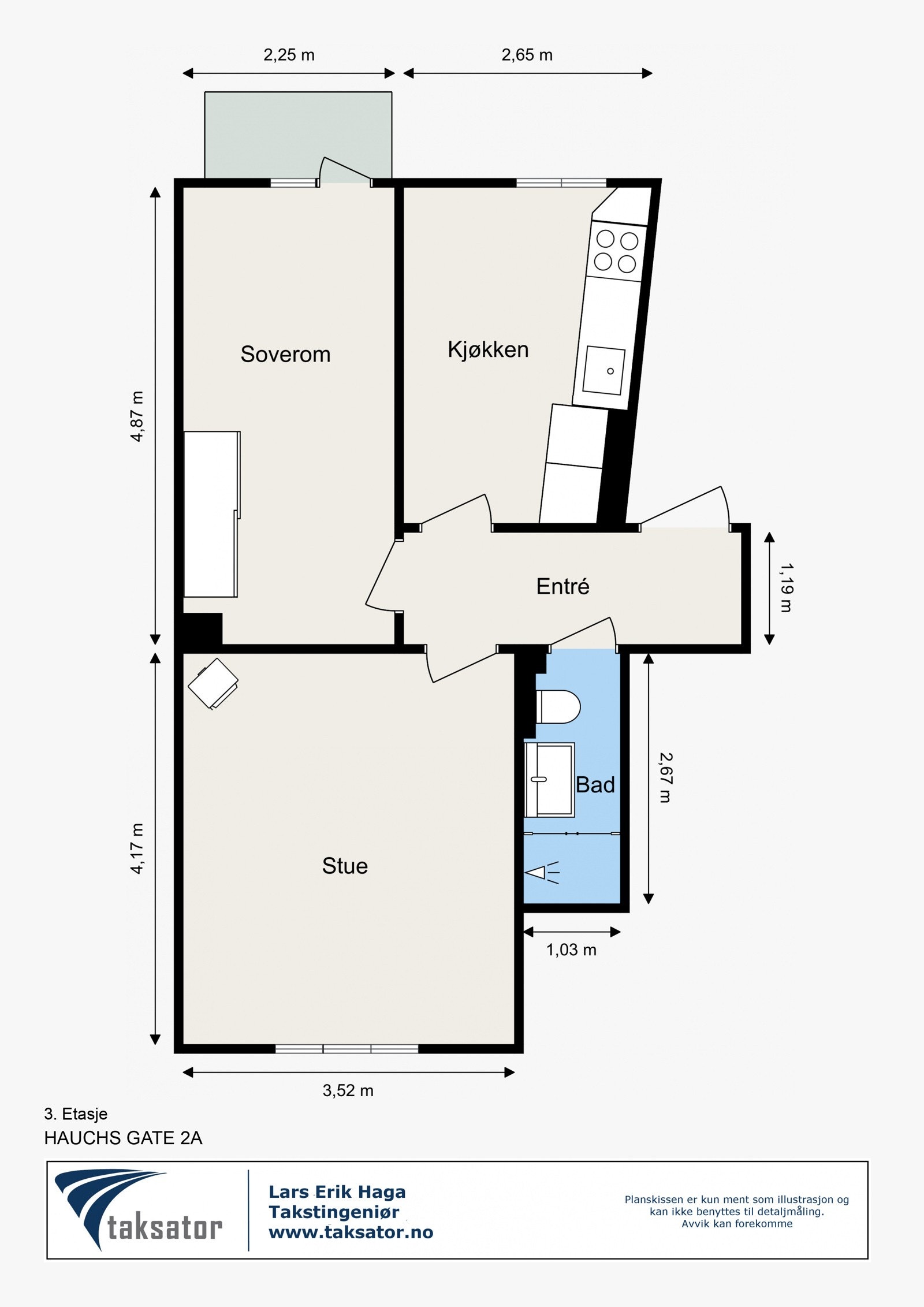 Plantegning - 3. etasje. Galleribilde