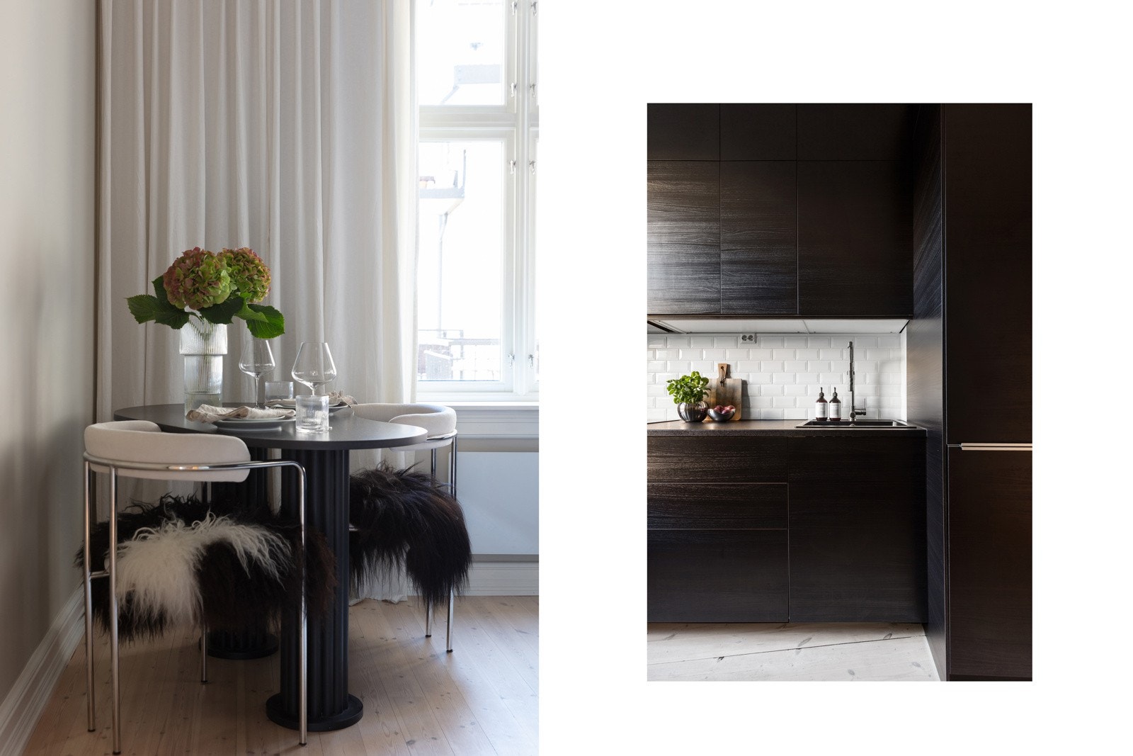 Her er det god plass til spisegruppe hvor du kan nyte frokosten i rolige omgivelser, med utsikt mot bakgård. Galleribilde