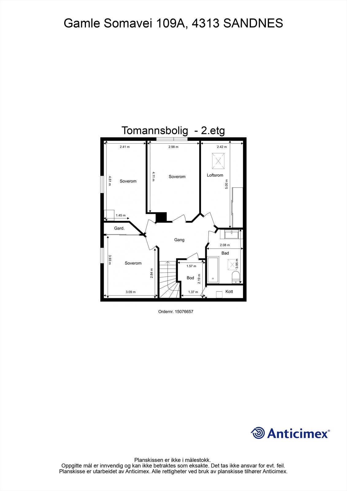 Plantegning - 2. etg. Galleribilde