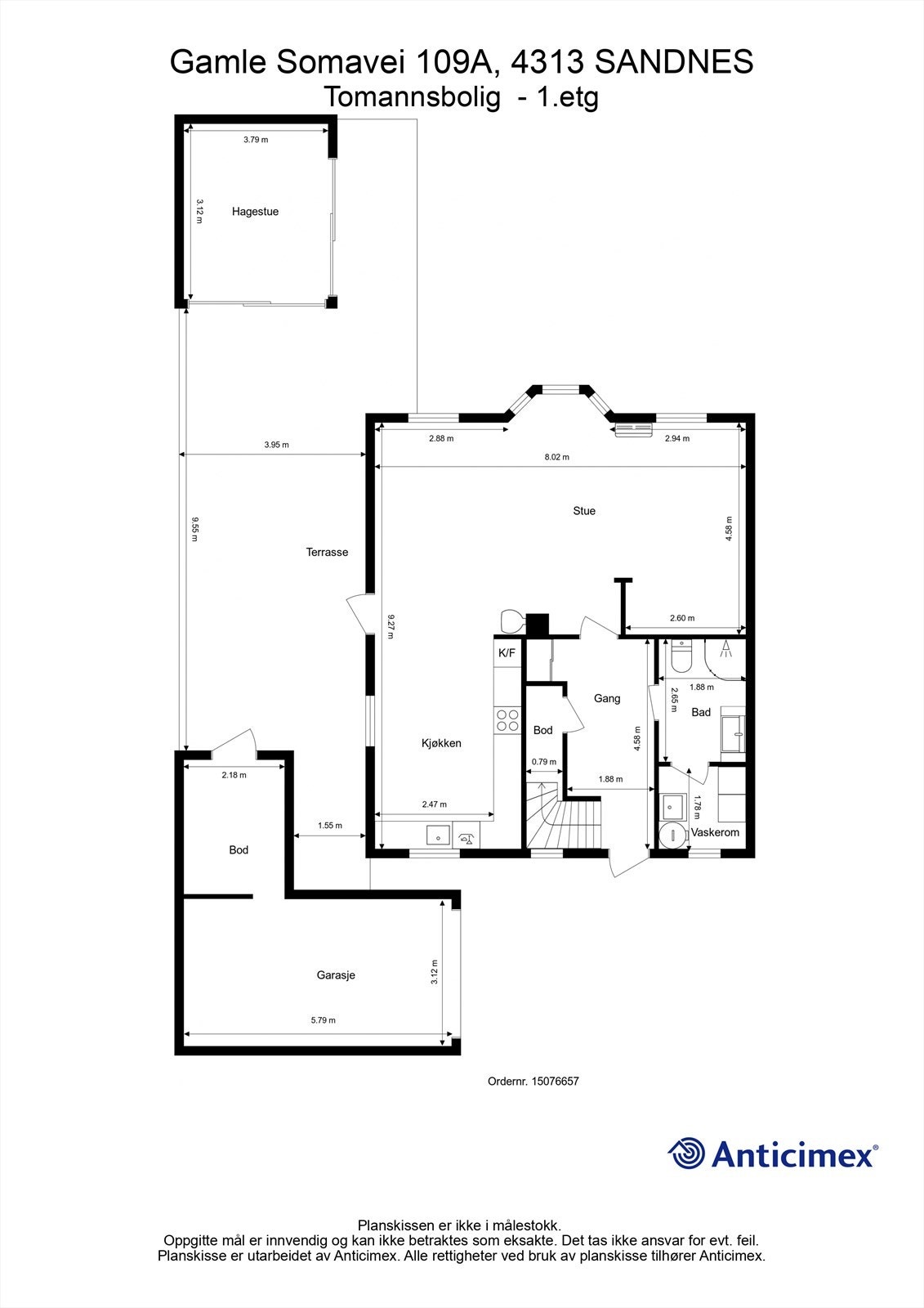 Plantegning - 1. etg. Galleribilde