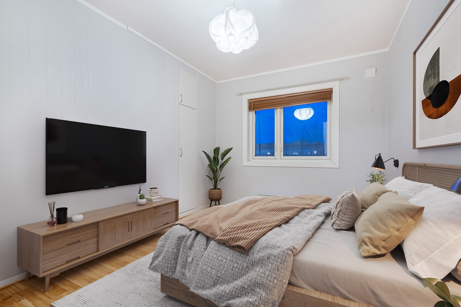 Soverom 2, her med potensiell møblering. Galleribilde