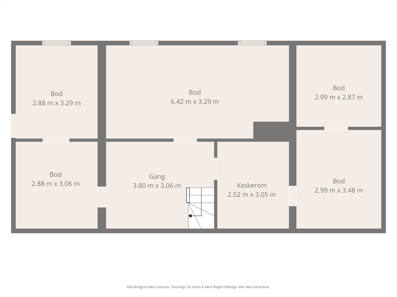 Plantegning kjeller. Egen inngang til kjeller. Galleribilde