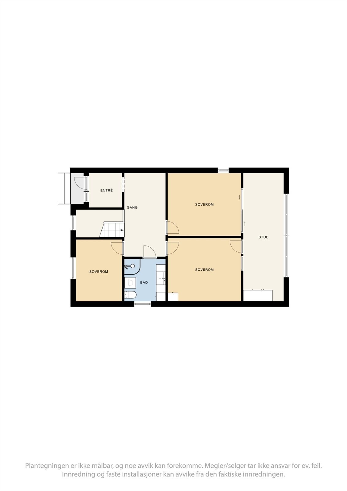 Plantegning 1. etasje hoveddel - SNR 2. Galleribilde