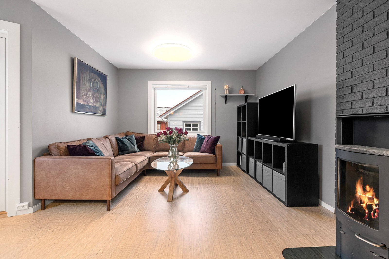 Peisovnen sørger for god varme og den lune stemningen. Galleribilde