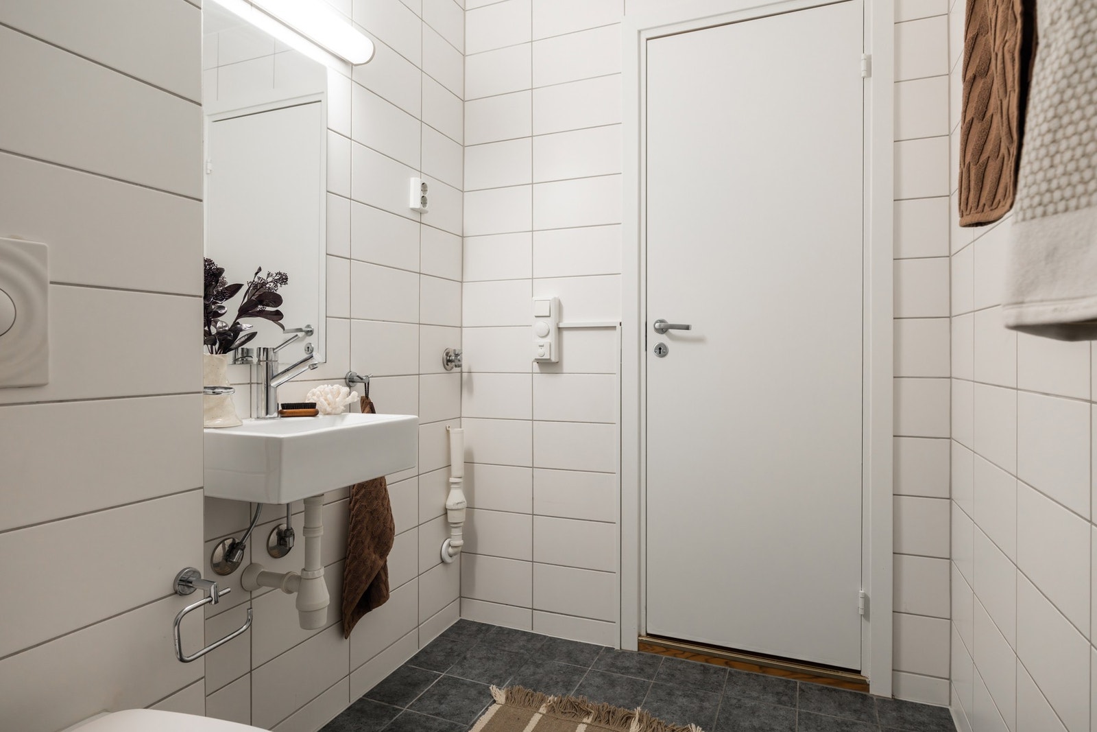 Badet har også opplegg for vaskemaskin. Galleribilde