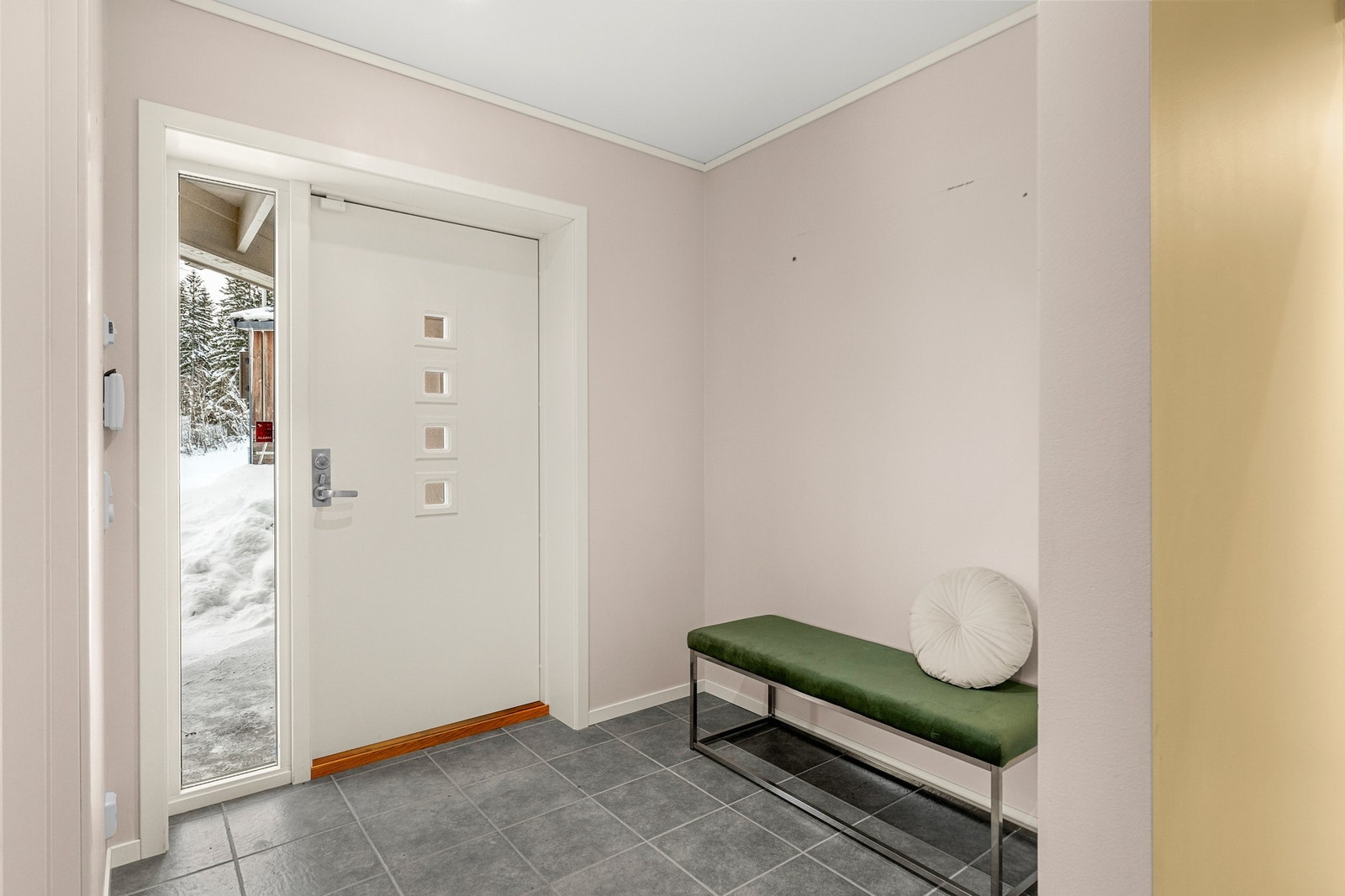 Pent og innbydende inngangsparti. Galleribilde