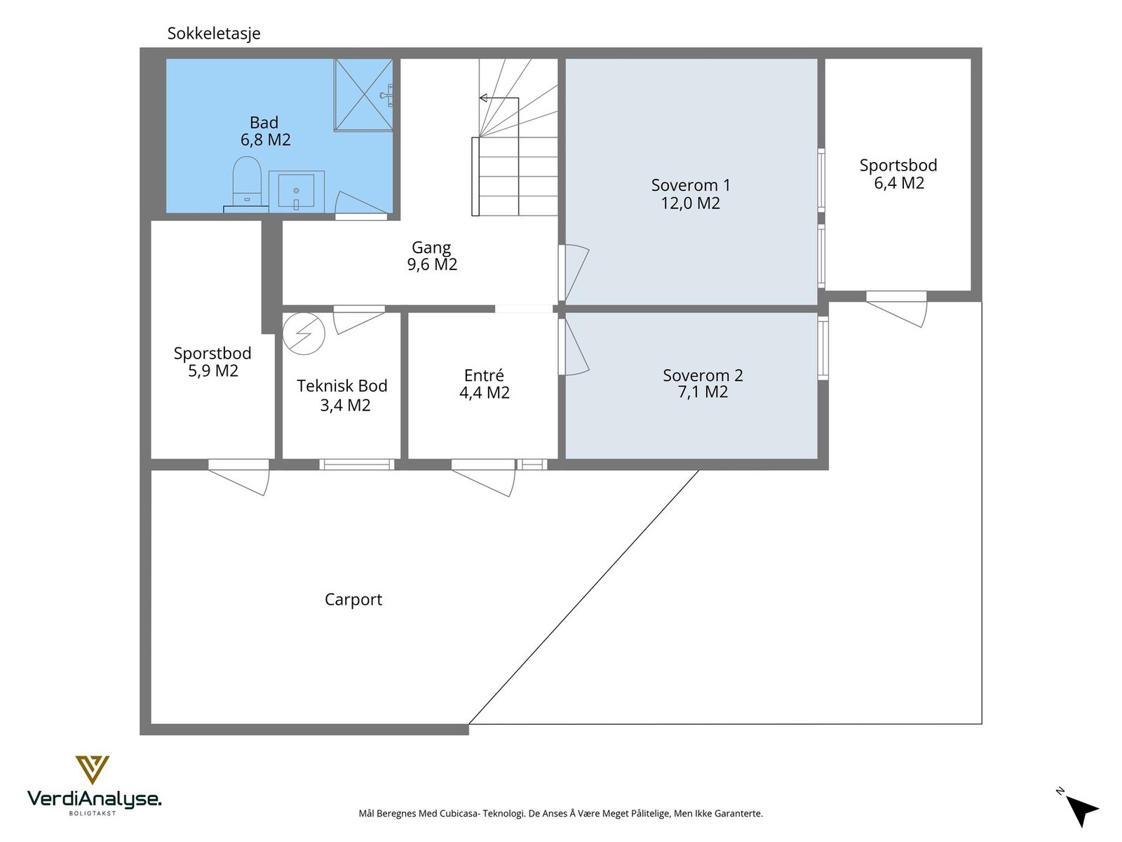 Planskisse 1. etasje. Galleribilde