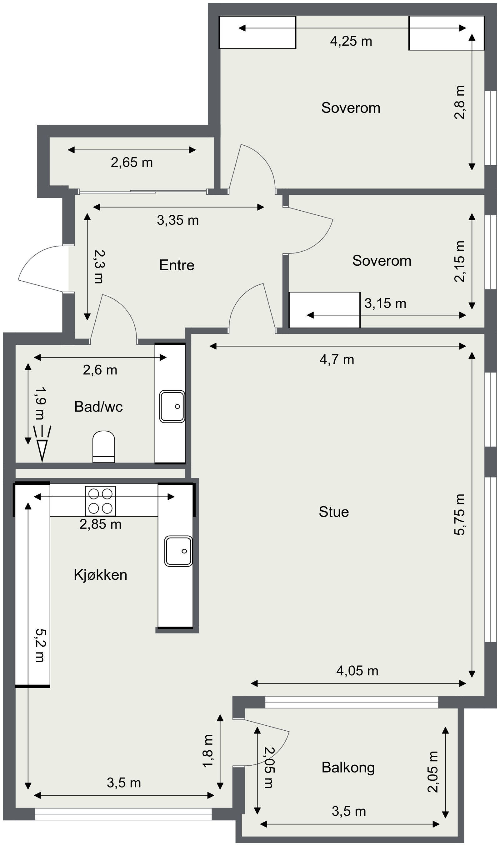 Plantegning. Galleribilde