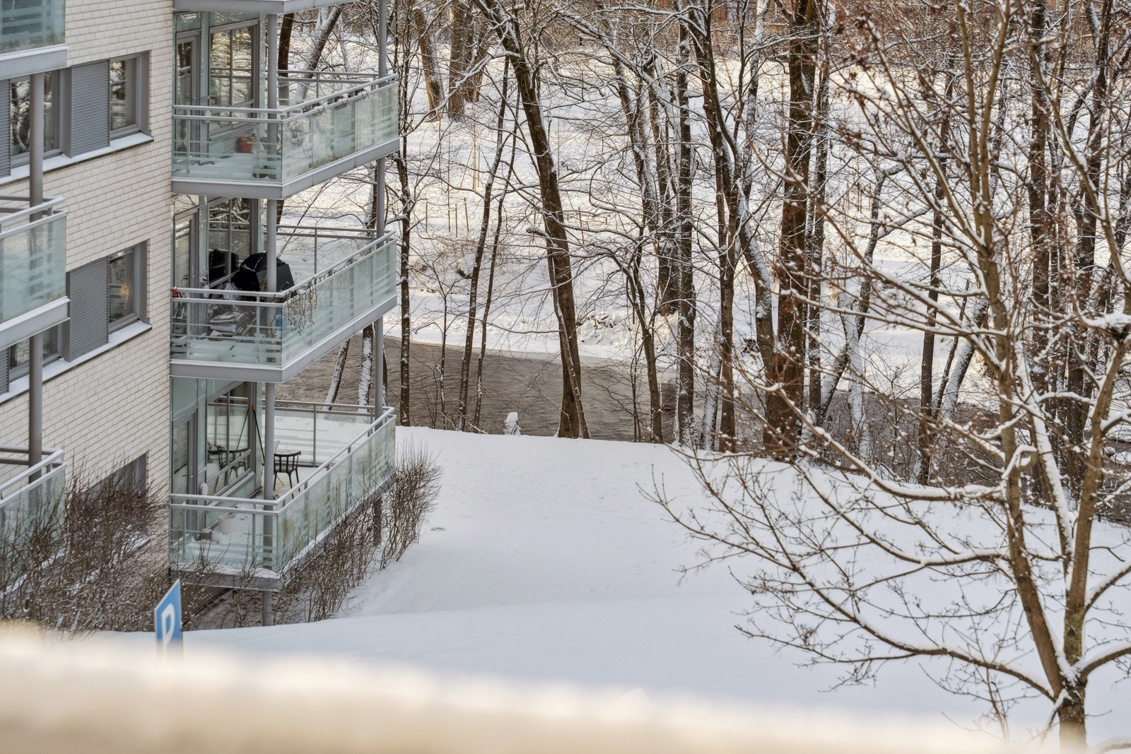 Utsikt mot Akerselva. Galleribilde
