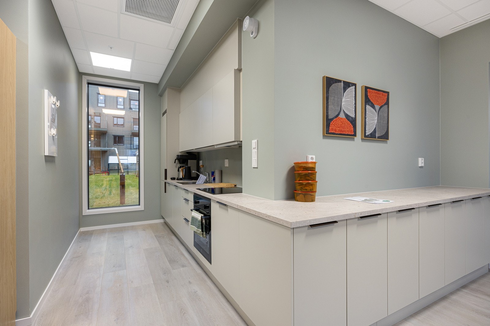 Felles kjøkken er av god størrelse. Galleribilde