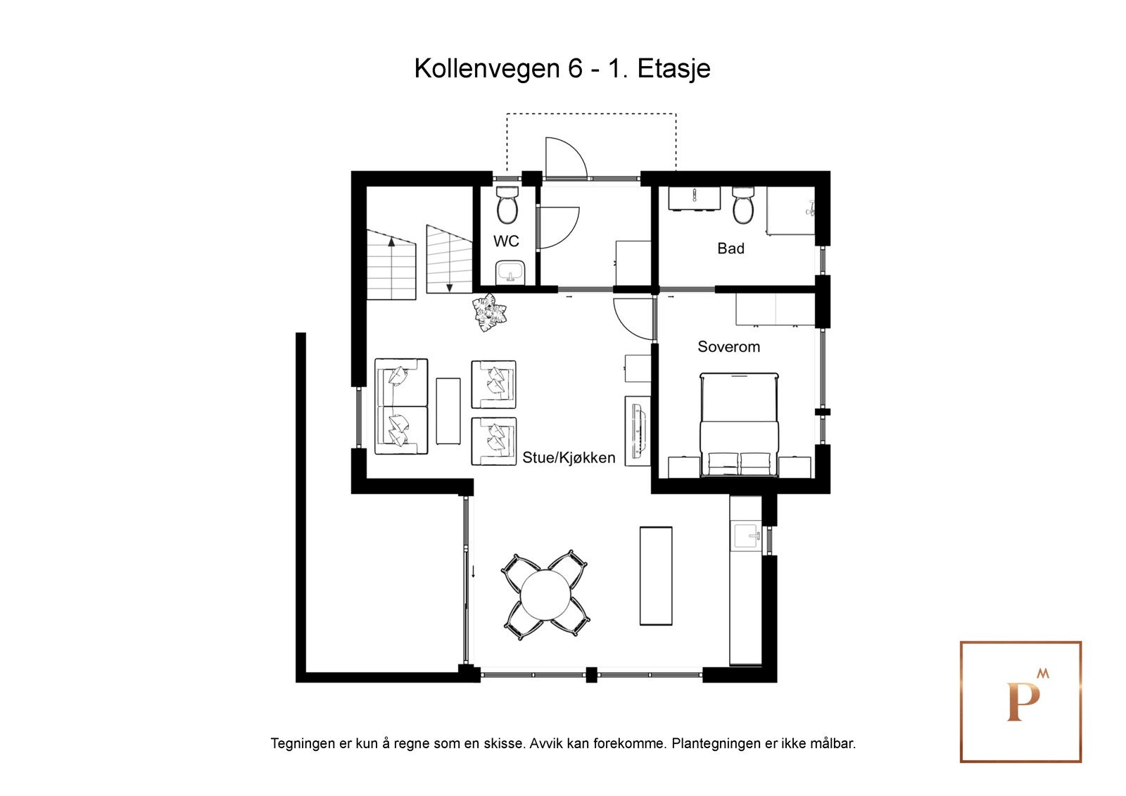 Planløsning første etasje Galleribilde