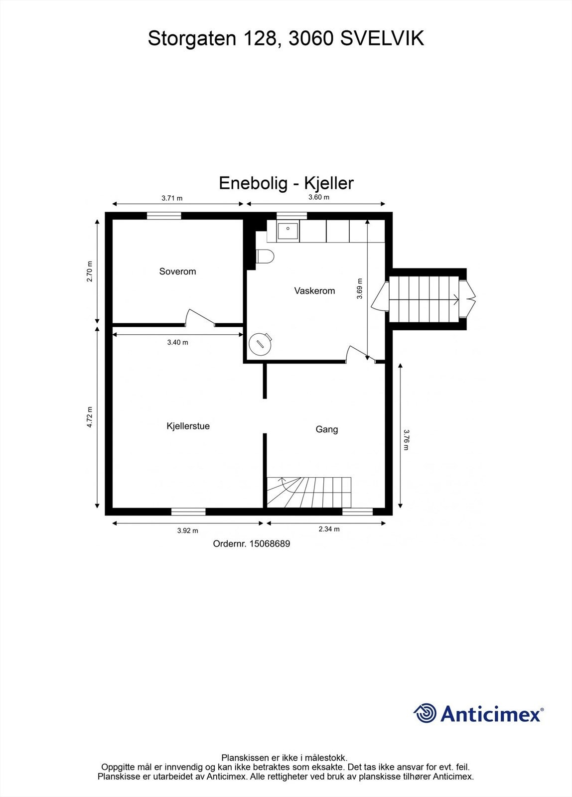Plantegning kjeller Galleribilde