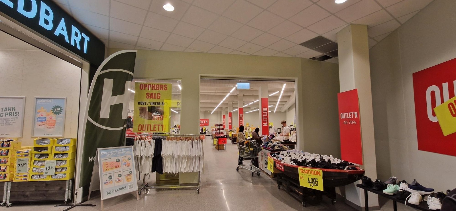 Ledig butikklokale, ca 600kvm i nybyggets u.etg. Beliggende mellom Holdbart og Rusta Galleribilde