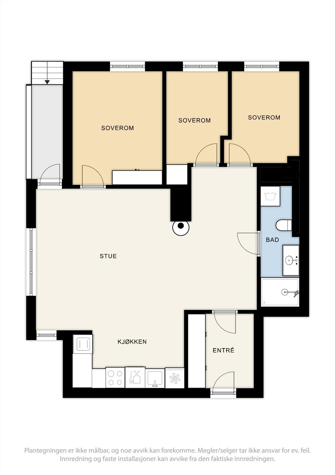 Boligen har en god og godt utnyttet planløsning. Galleribilde