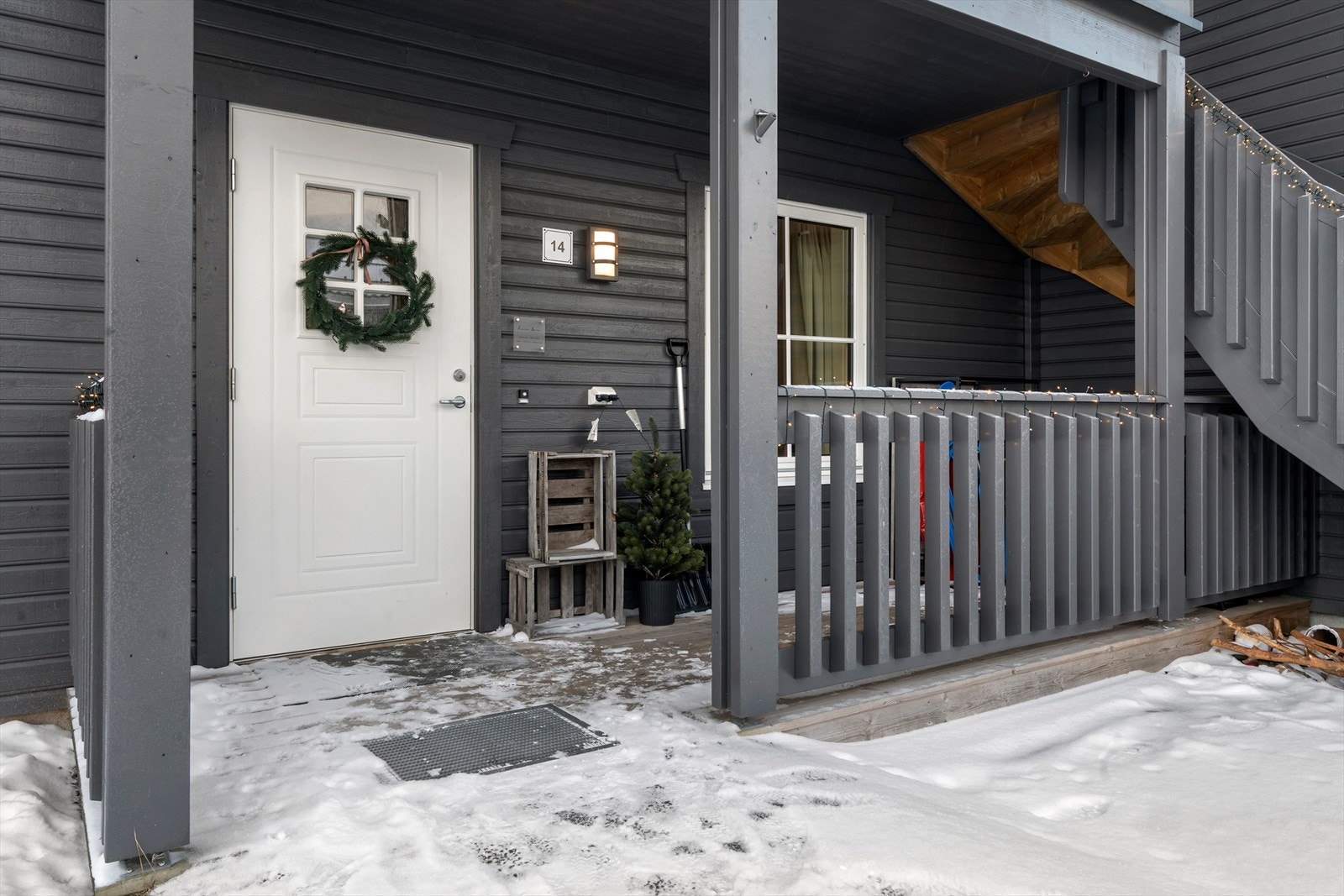 Leiligheten har alt på en flate, med enkel adkomst fra bakkeplan. Galleribilde