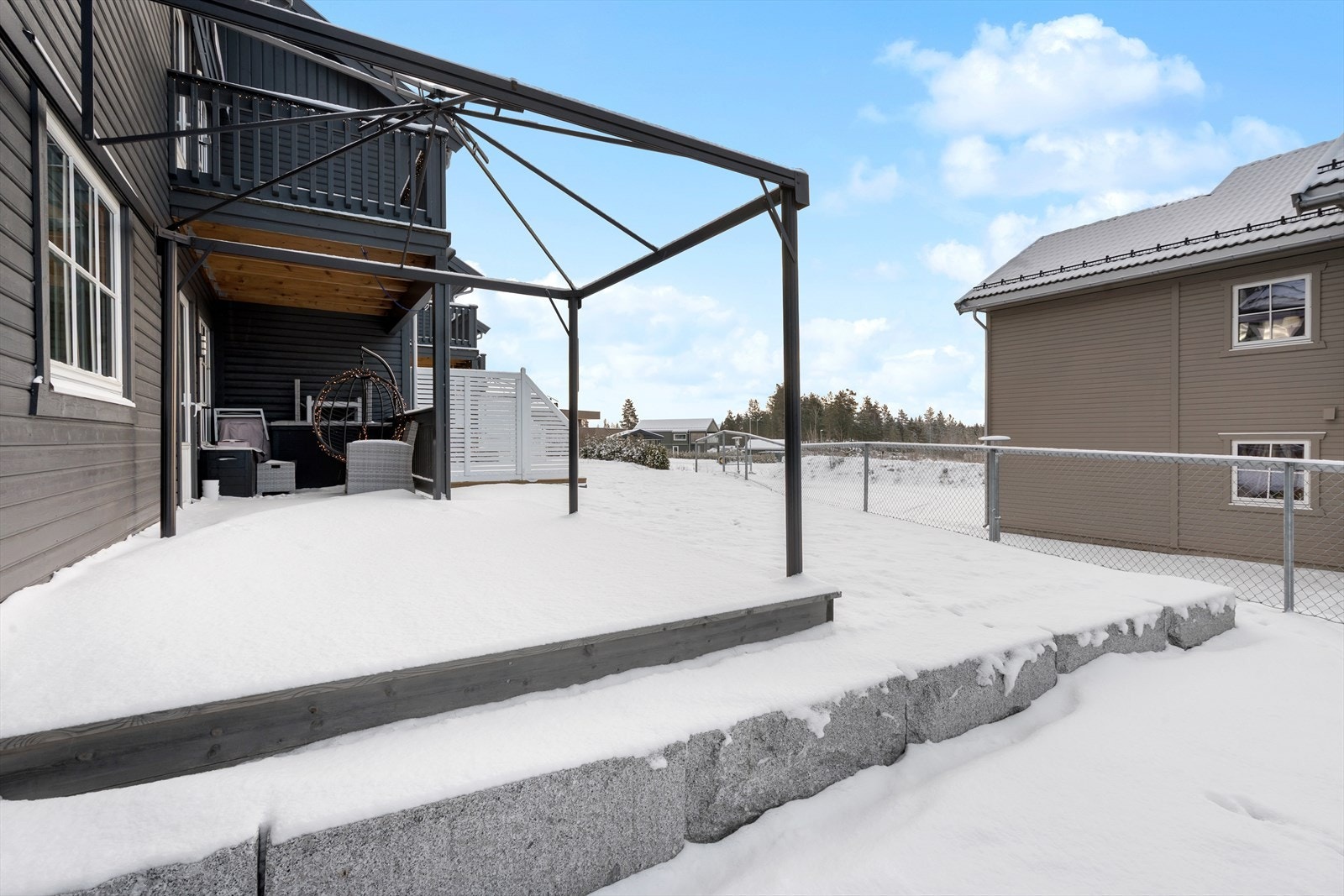 Flott uteområde for leiligheten. Galleribilde